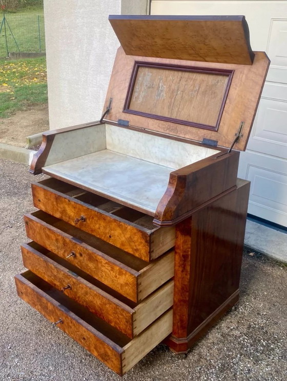 Image 1 of Schminktisch im Louis-Philippe-Stil mit 4 Schubladen