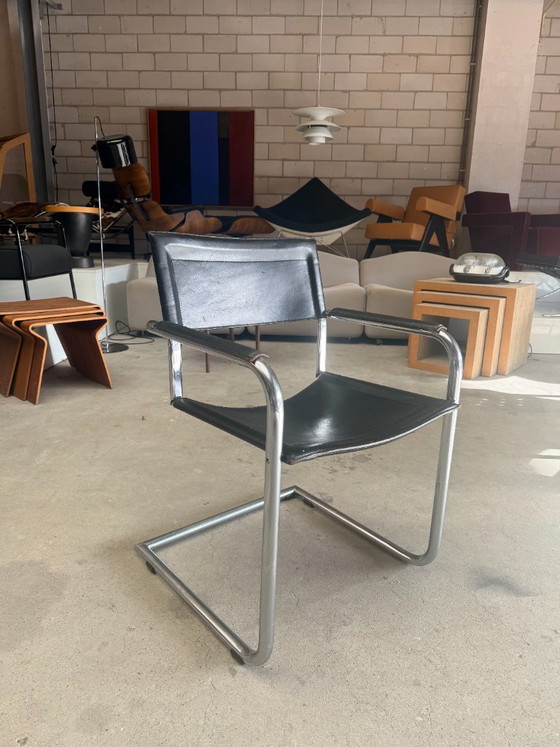 Matteo Grassi MG5 Cantilever chair (stock: 2) – Armchairs, Leather, Metal (photo 3 of 18)