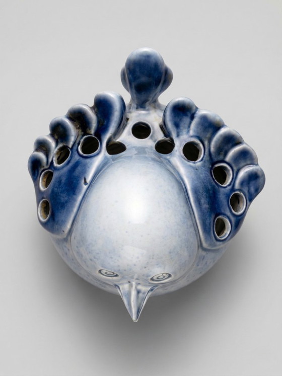 Image 1 of Uccellino decorativo in porcellana Virebent – ​​Ceramica francese vintage