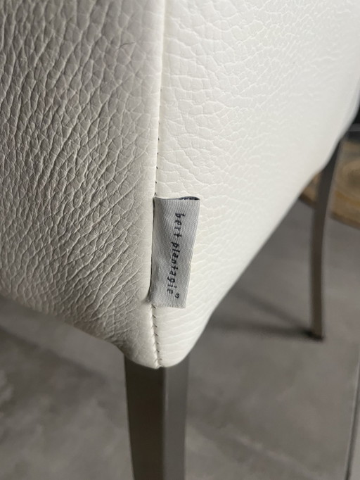 6 leren stoelen Bert Plantage