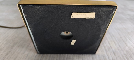 Image 1 of 😍✨ Elegant vintage 70s/80s column lamp by "Le Dauphin" in acrylic glass and brass with a new lampshade ✨😍