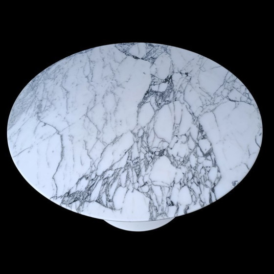 Image 1 of Rare 50cm h  x90cm diameter marmer Eero Saarinen Knoll International Tulip Lounge tafel