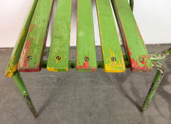 Image 1 of Vintage groene industriële stoel, jaren 60