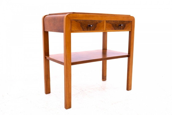 Image 1 of Mesa auxiliar Art Déco, Polonia, años 30.