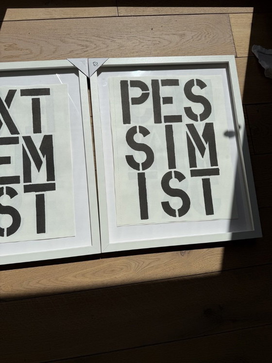 Image 1 of CHRISTOPHER WOOL LITHOGRAPHY WARHOL TOGO INDUS STARCK Set of 6 framed