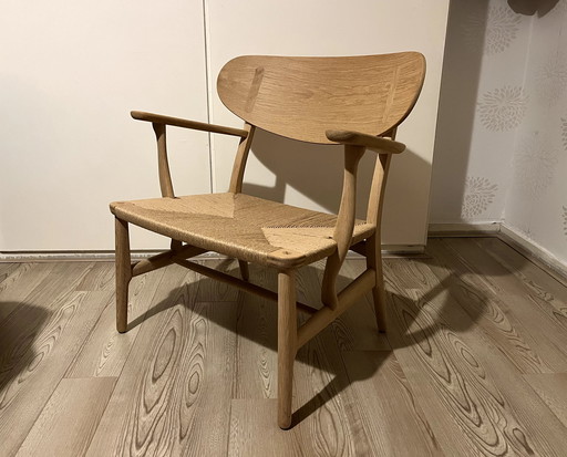 1x Carl Hansen Ch22 Fauteuil Par Hans Wegner