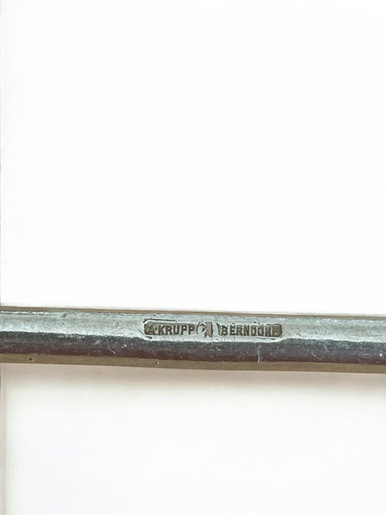 Image 1 of Set of 5 Vintage Knife Plates - Krupp Berndorf - Silver plated