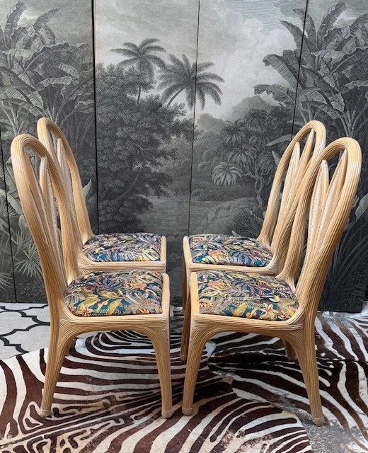 Image 1 of 6 Esszimmerstühle aus Bambus von Vivai del Sud