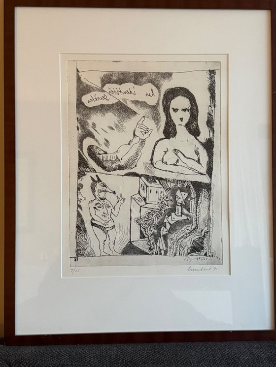 Image 1 of Lucebert (etching 4/25): signed by the artist, 1991