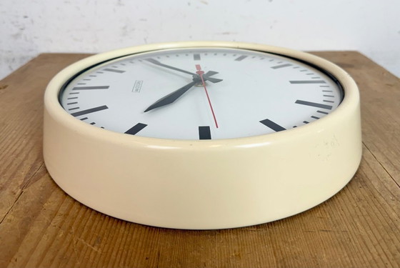 Image 1 of Vintage Beige School Wall Clock from Van Doorn, 1960s