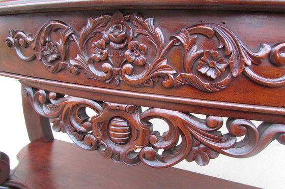 Image 1 of Mahagoni-Konsole im Stil Napoleons III.