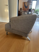 Reupholstered Rolf Benz armchair