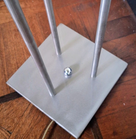 Image 1 of Lampada da terra con paralumi in vetro di Murano a forma di foglia, anni '90