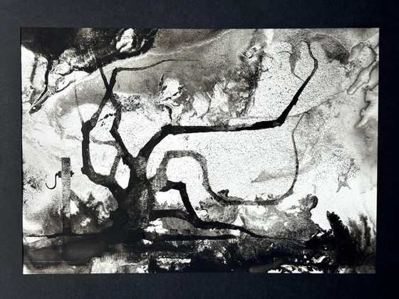 Image 1 of Eugène Eechaut (1928-2019) - Ink trees, diptych 1975, framed 