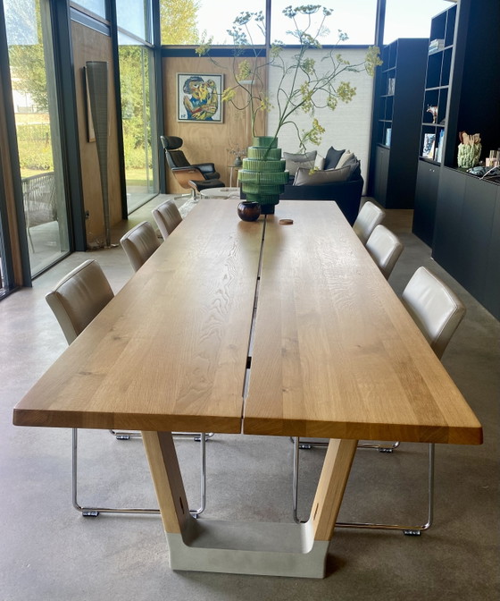 Arco Base Dining Table 320cm x 105 cm – Stone, Wood (photo 3 of 7)