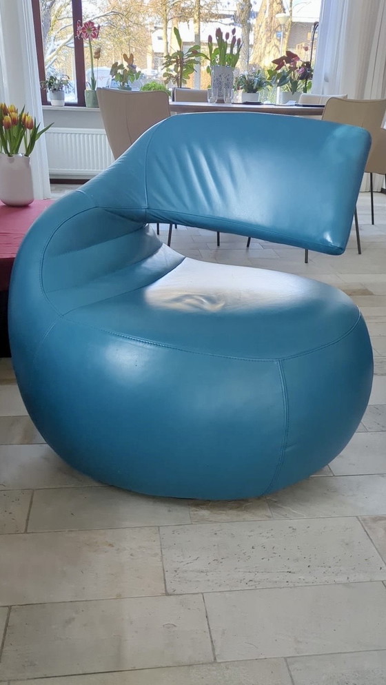 Image 1 of Bellissima poltrona Leolux Swan in pelle! (Girevole)