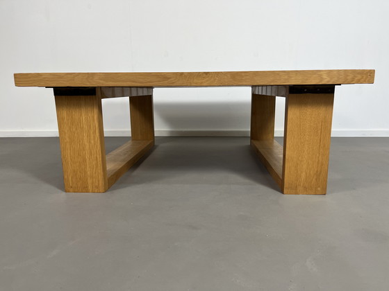 Image 1 of Vintage Scandinavian slatted table coffee table seventies