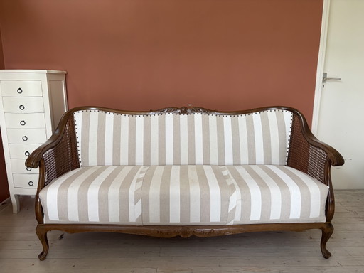 Banco – 2 zitsbanken, Rattan, Textile