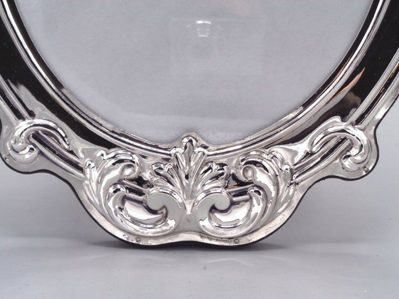 Image 1 of Marco/espejo de plata 925 de 18x24 pulgadas.