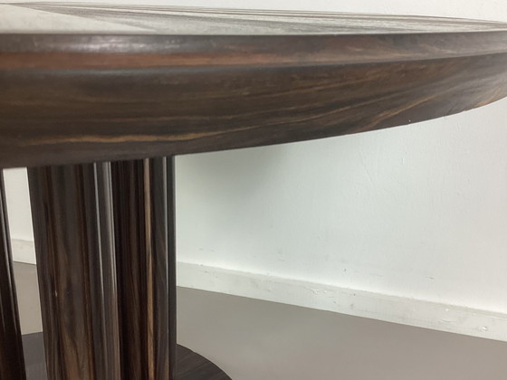 Image 1 of Rare Amsterdam School Art Deco rosewood table