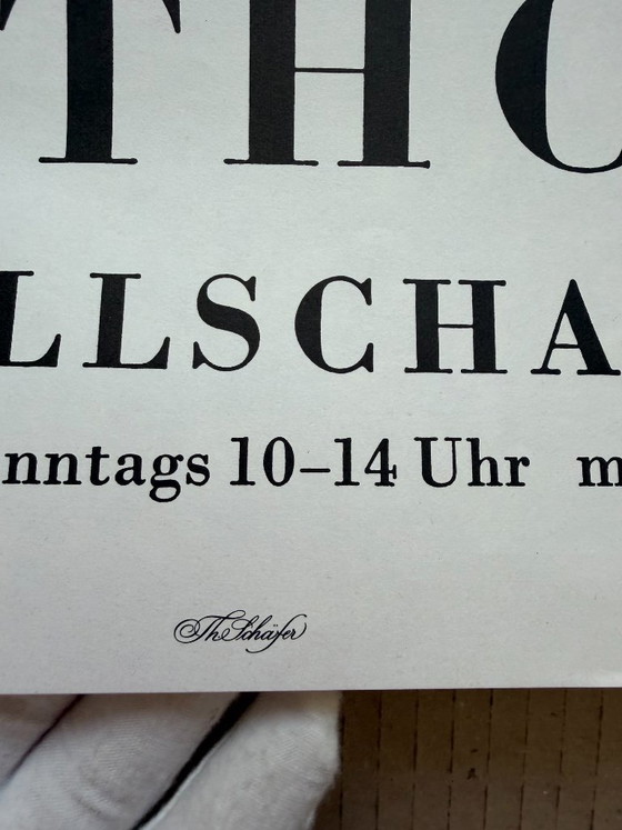 André Thomkins (1930–1985), Kestner-Gesellschaft Hannover, 1974, Manifesto di mostra d'epoca, stampato in (photo 3 of 10)