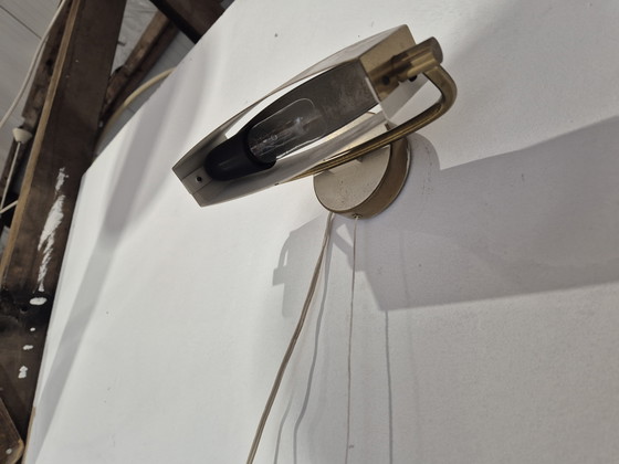 Image 1 of Jacques Biny brass wall lamp 1940s/50s