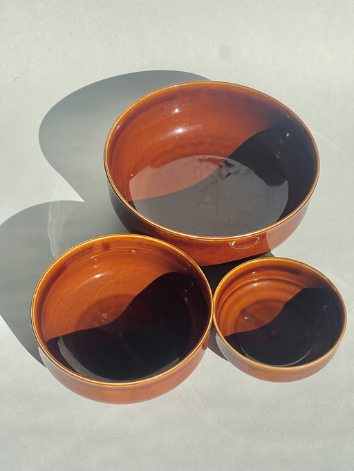 Set de bols gigognes vintage RDA par Colditz