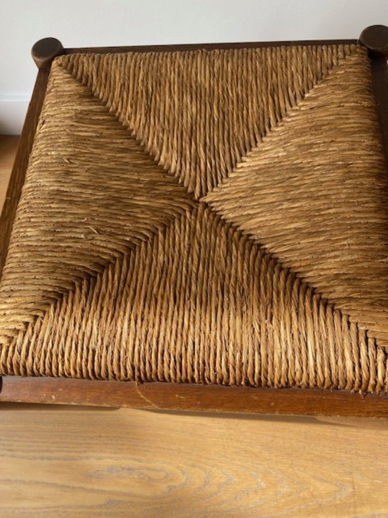 Image 1 of Tabourets vintage en osier (2)