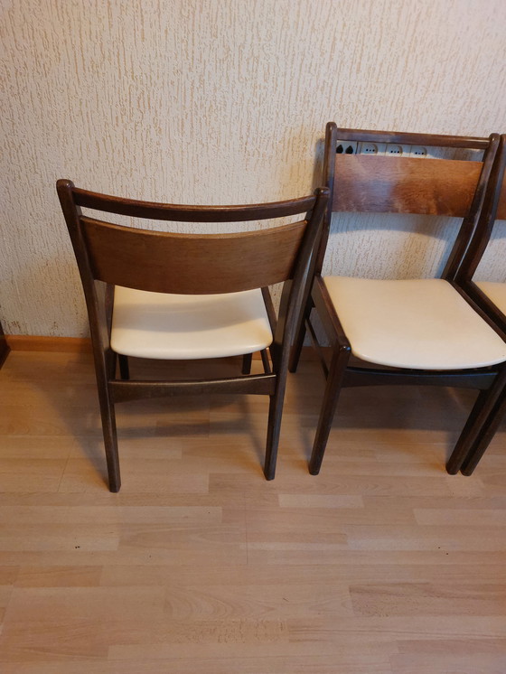 Image 1 of 5x vintage dining room chairs Danish style