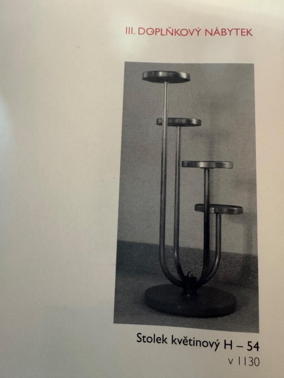 Image 1 of Flower Stand H-54, Jindřich Halabala, 1930s, Czechoslovakia