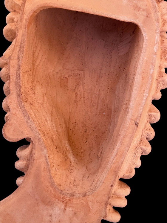 Image 1 of Large terracotta mask - Italy 1950 - Signed