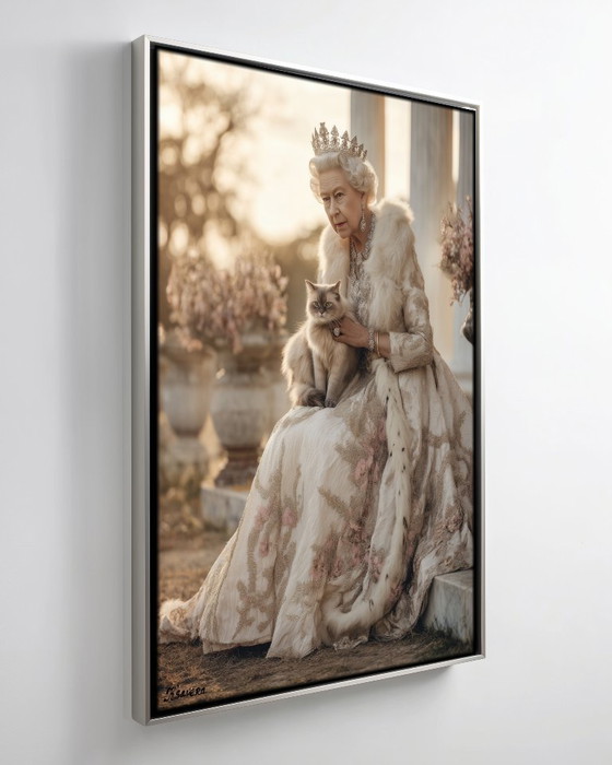 Image 1 of Queen DS0802D - print op canvas in zwevend frame