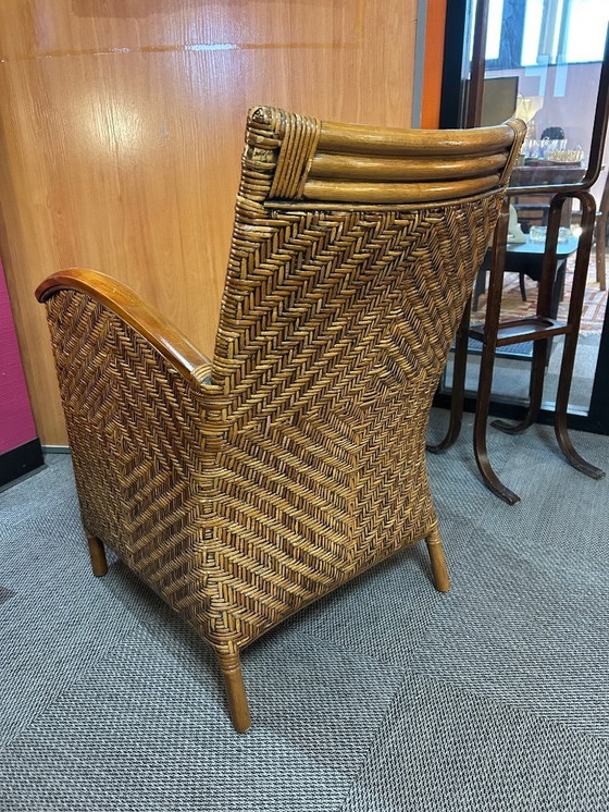 Image 1 of een paar koloniale fauteuils