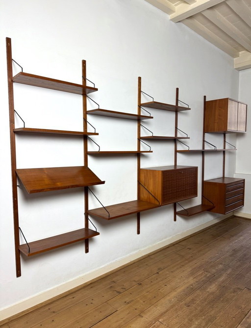 Unidad de pared modular XL Royal System de Poul Cadovius para Cado