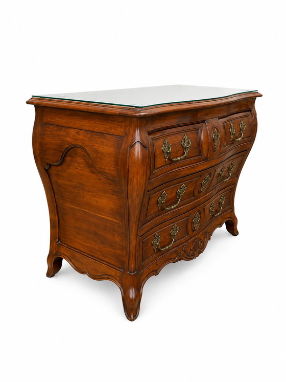 Commode Tombeau Bordelaise Louis XV Acajou Massif Et Bronze XVIIIème – Wood (photo 6 of 9)