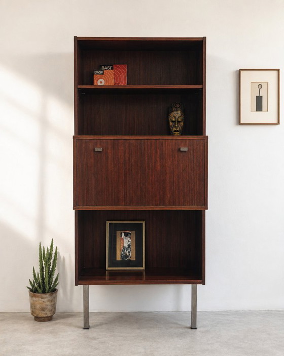 Image 1 of Vintage rosewood wall unit Bar /  secretary
