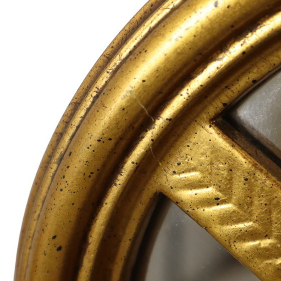 Image 1 of Hollywood Regency Gouden Spiegel Deknudt