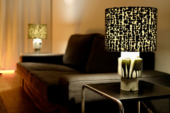 Image 1 of Set of 2 MCM Table Lamps: Upcycled one-of-a-kind pieces made from vases by Ditmar Urbach Keramik – Czech Republic