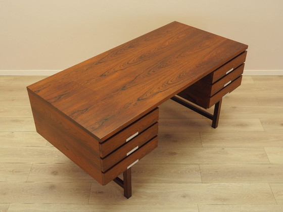 Image 1 of Scrivania in palissandro, design danese, anni '70, produzione: Eigil Petersens Møbelfabrik
