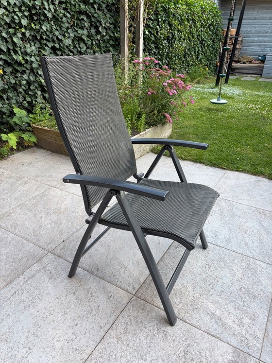 Image 1 of Tuinset: tafel en 4 stoelen (Bellagio) + kussens (Zitza)