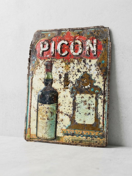 Placa publicitaria original Picon