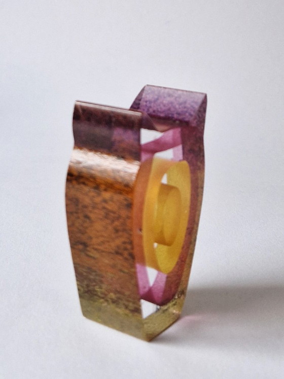 Image 1 of Kosta Boda - Miniescultura de búho "Night Eyes" de Bertil Vallien - Firmado