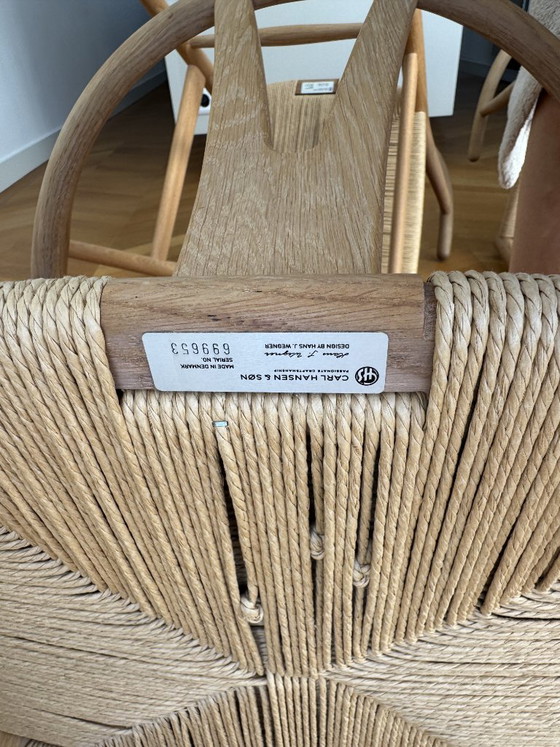 CARL HANSEN WISHBONE CH24 - SET DI 4 SEDIE DI DESIGN ORIGINALI – Carl Hansen & Søn, Sedie da pranzo, Legno (photo 8 of 9)