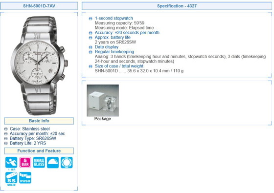 Reloj deportivo Casio Sheen Vintage para mujer / Resistente al agua hasta 50 metros – Relojes, Metal (photo 11 of 11)