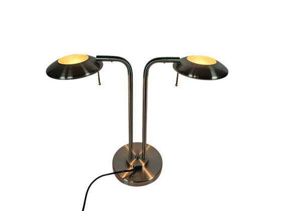 Image 1 of Boxford Holland - Jan des Bouvrie - lampe de table - laiton - métal - signée - années 1980