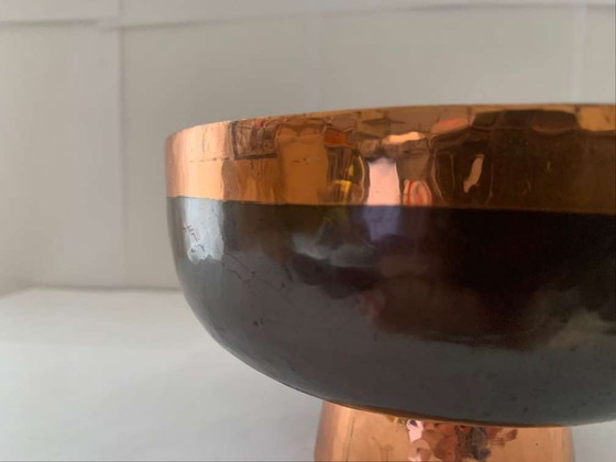 Image 1 of Hans Przyrembel Lidded Box Bonbonniere Marianne Brandt Alfred Lipovec Bauhaus Copper