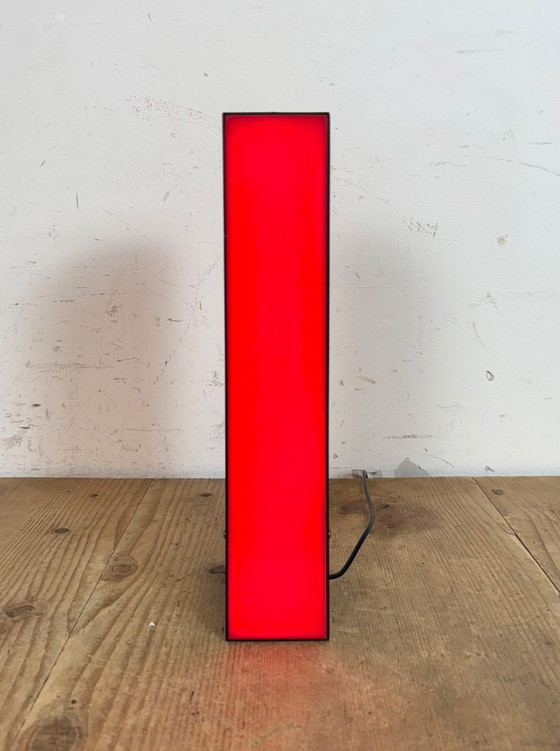 Image 1 of Lettera I illuminata rossa d'epoca, anni '70