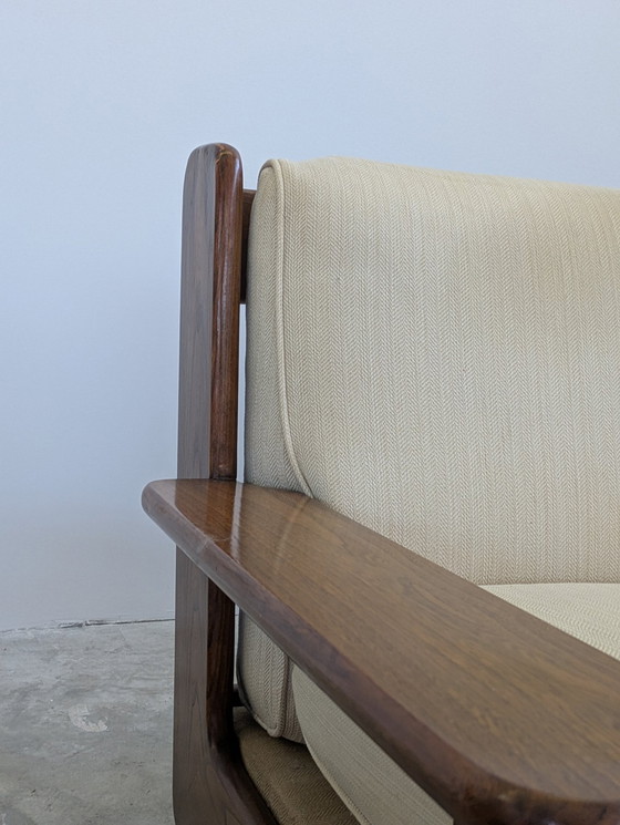 Image 1 of Divano - Legno, tessuto - Set da soggiorno - Divano 3 posti e 2 poltrone