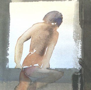 Image 1 of Back Act - Color offset lithograph by Nils Burwitz