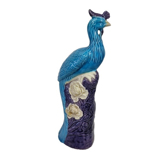 Image 1 of Vintage Chinese blue phoenix